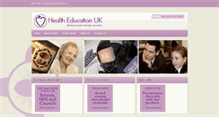 Desktop Screenshot of healtheducationuk.com