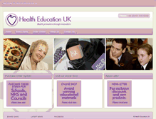 Tablet Screenshot of healtheducationuk.com
